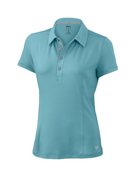 Polo Wilson Classic Azul Wra726701 | Ofertas de pádel